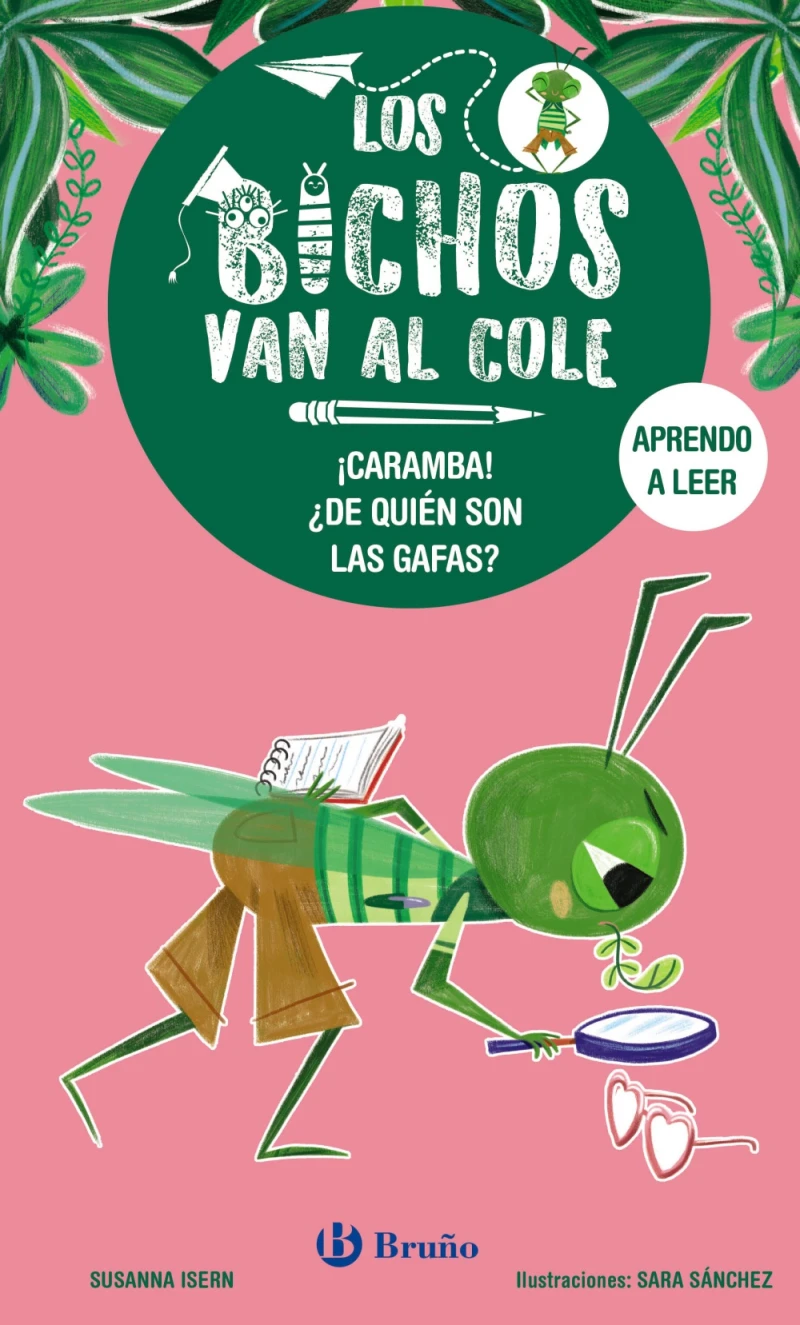 Portada: Los bichos van al cole, 3. ¡Caramba! ¿De quién son las gafas?