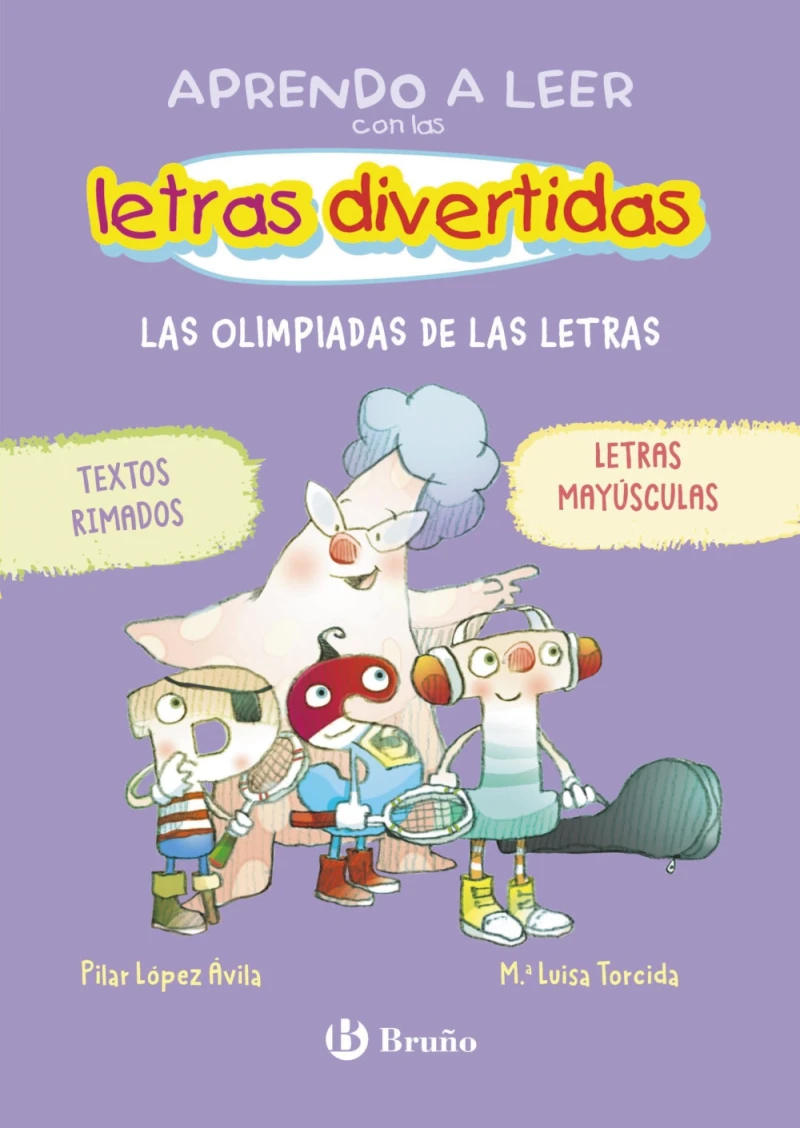 Portada: Aprendo a leer con las letras divertidas, 3. Las olimpiadas de las letras