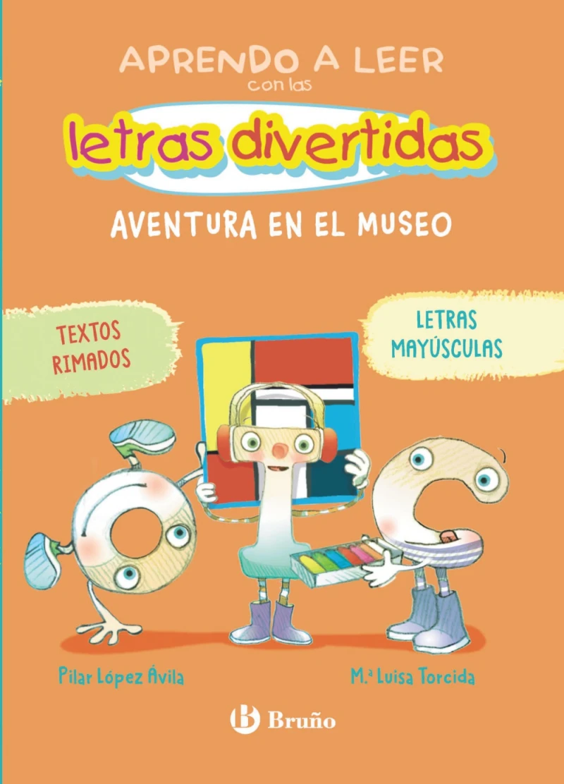 Portada: Aprendo a leer con las letras divertidas, 4. Aventura en el museo