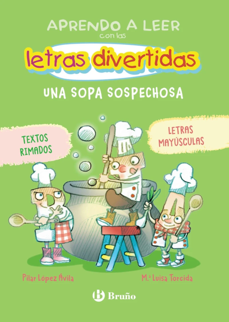 Portada: Aprendo a leer con las letras divertidas, 5. Una sopa sospechosa