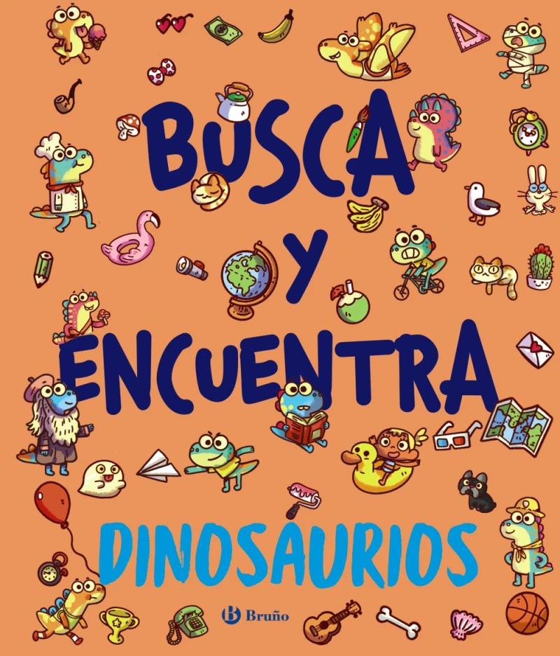 Portada: Busca y encuentra. Dinosaurios