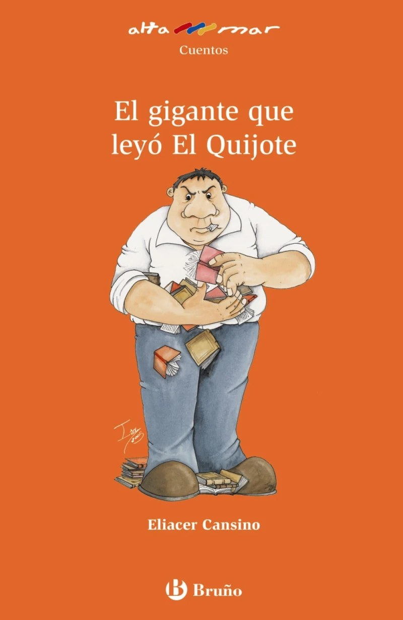 Portada: El gigante que leyó El Quijote