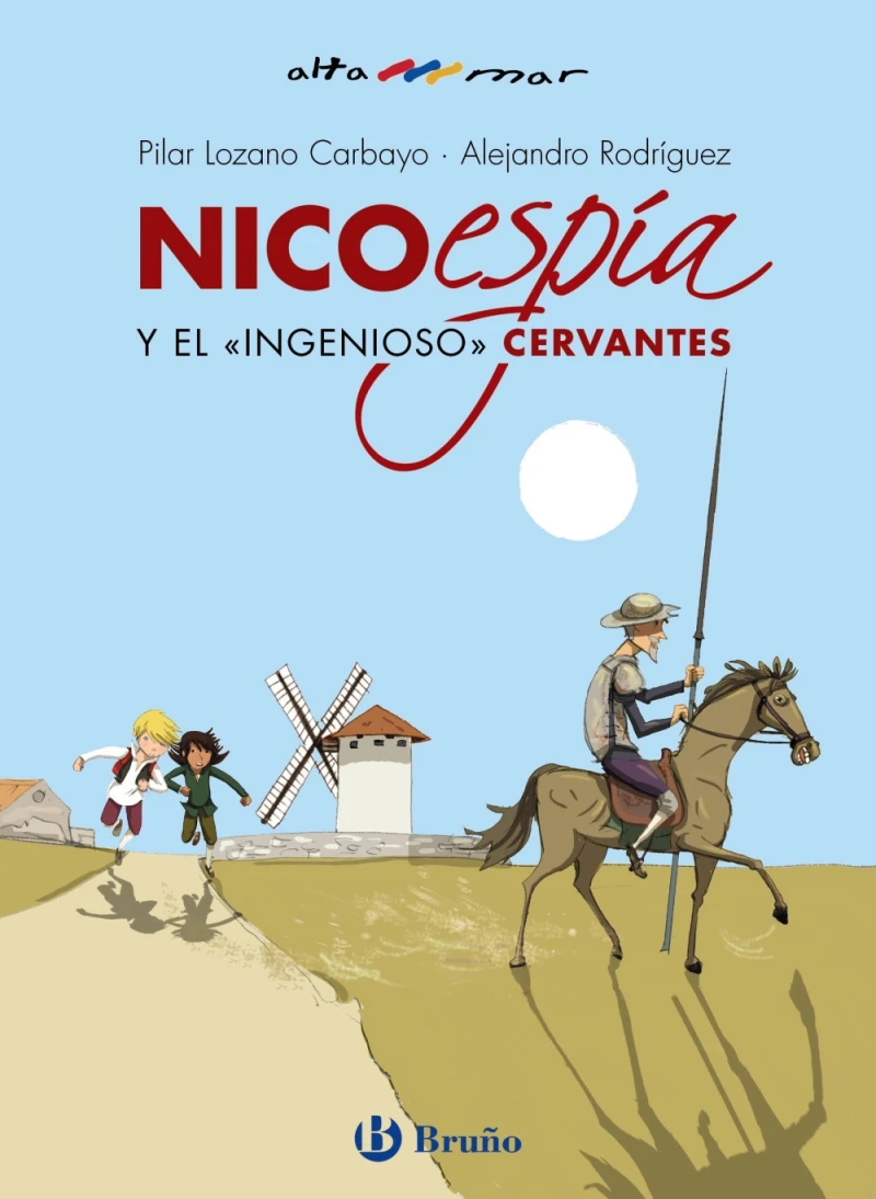 Portada: Nico, espía, y el «ingenioso» Cervantes