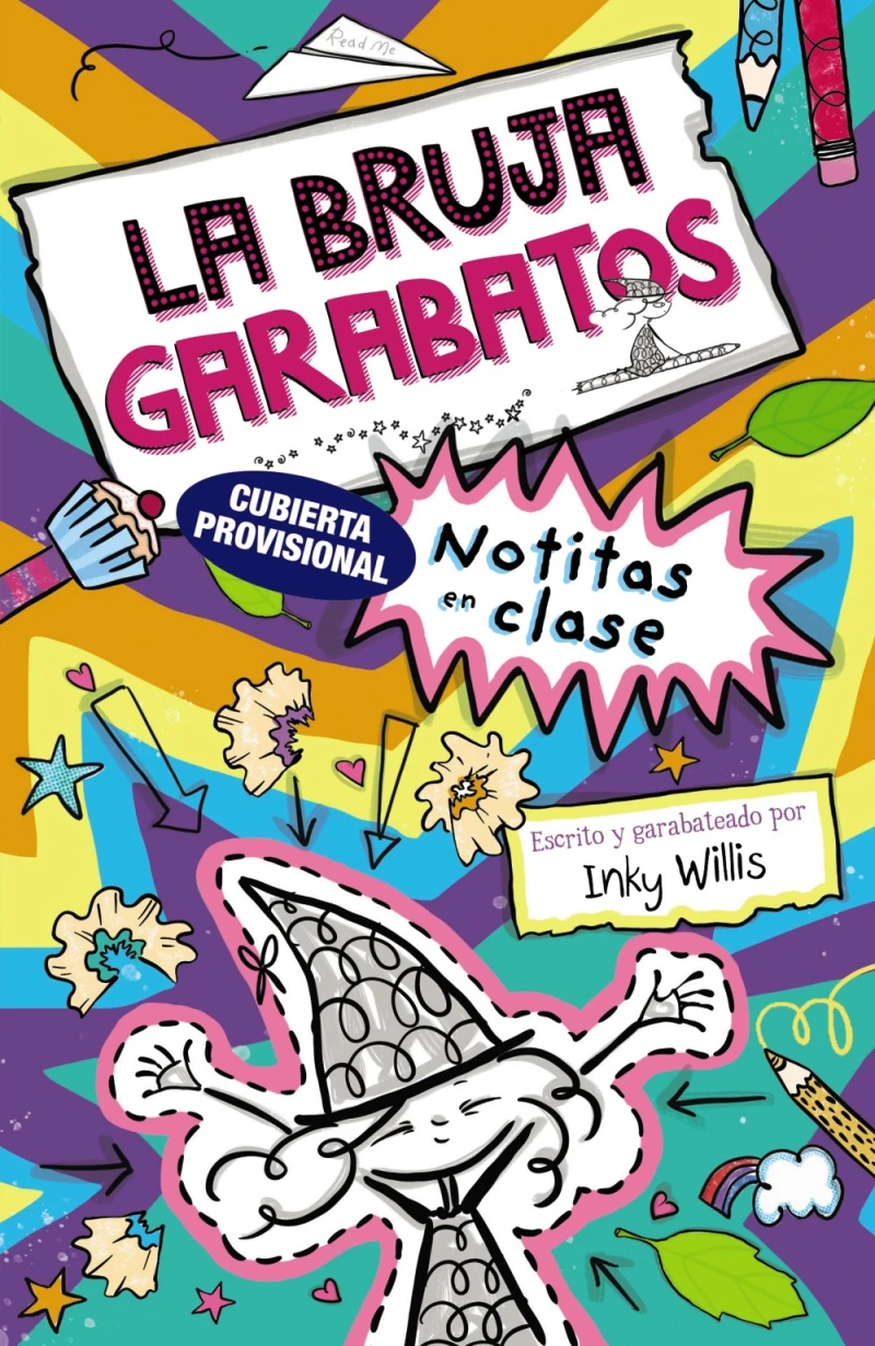 Portada: La bruja Garabatos, 1. Notitas en clase