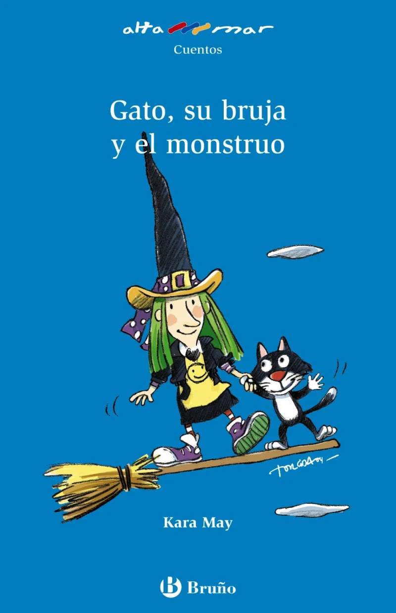 Portada: Gato, su bruja y el monstruo