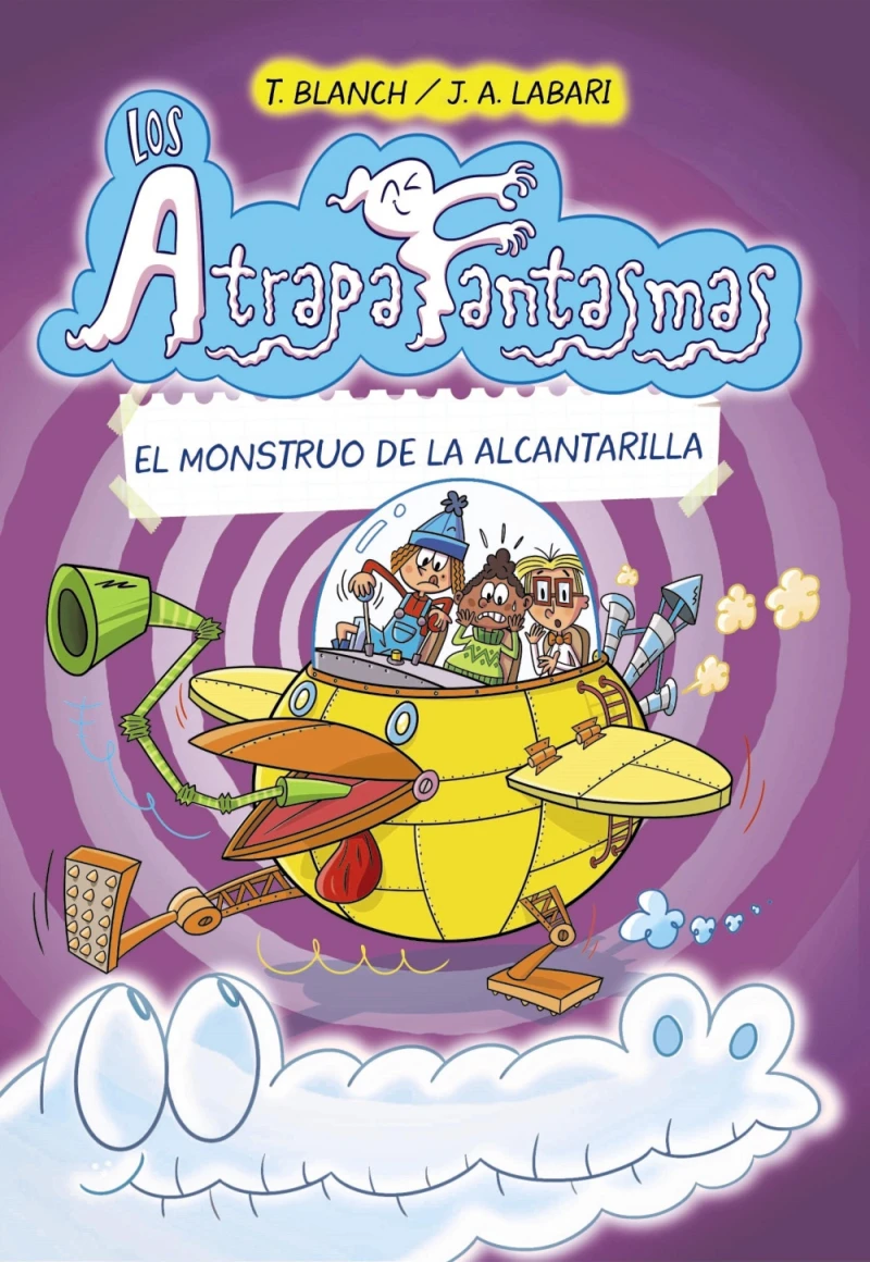 Portada: Los Atrapafantasmas, 4. El monstruo de la alcantarilla