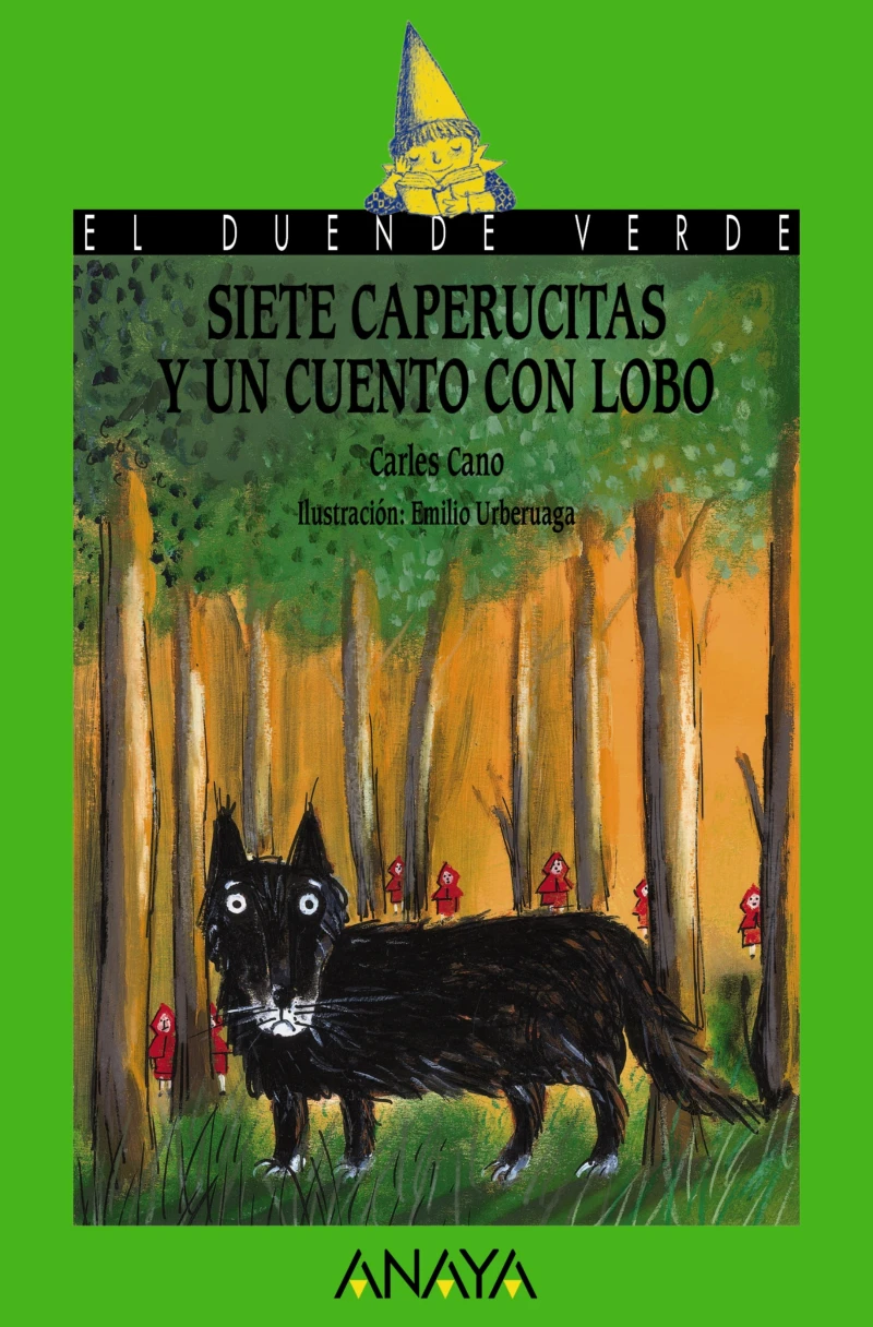 Portada: Siete caperucitas y un cuento con lobo