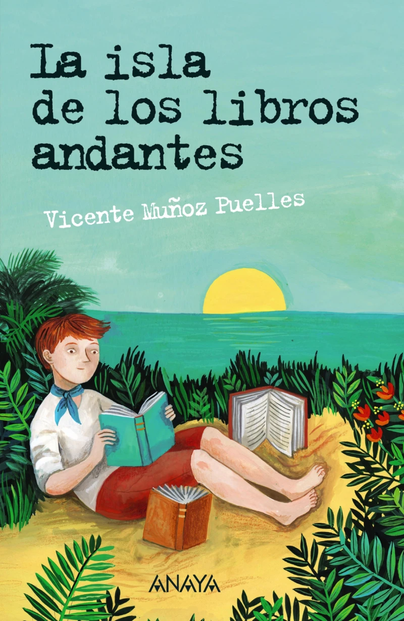 Portada: La isla de los libros andantes