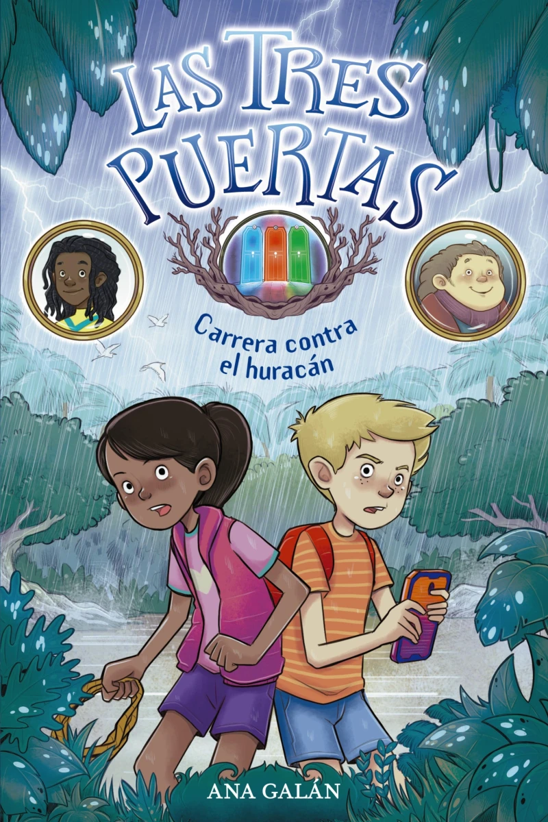 Portada: Las tres puertas 1: Carrera contra el huracán