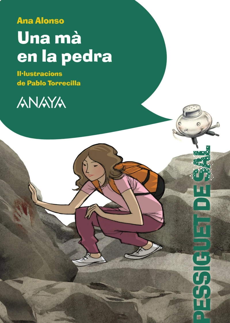 Portada: Una mà en la pedra