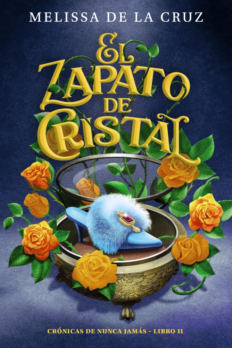 Portada: El zapato de cristal (Crónicas de Nunca Jamás, 2)