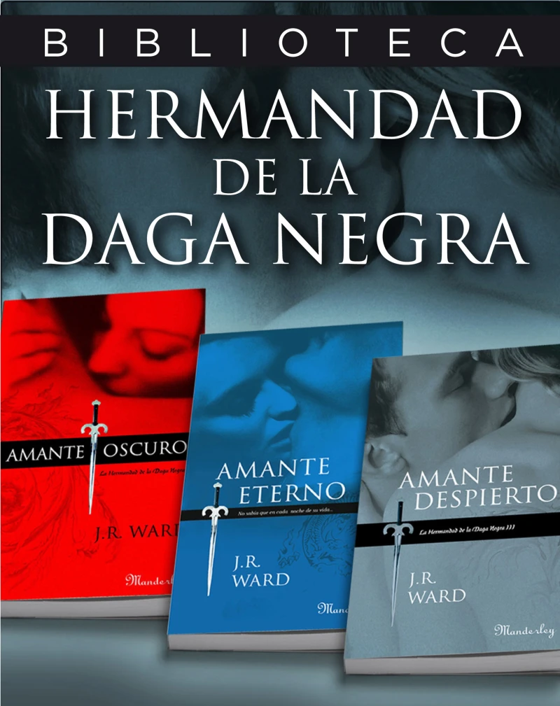 Portada: Pack 3 ebooks: Amante oscuro | Amante eterno | Amante despierto (La Hermandad de la Daga Negra 1, 2)