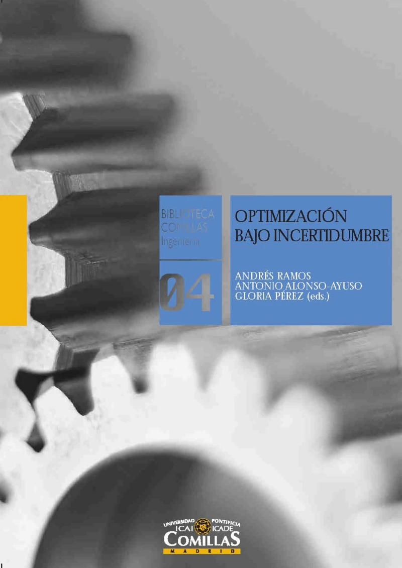 Portada: Optimización bajo incertidumbre