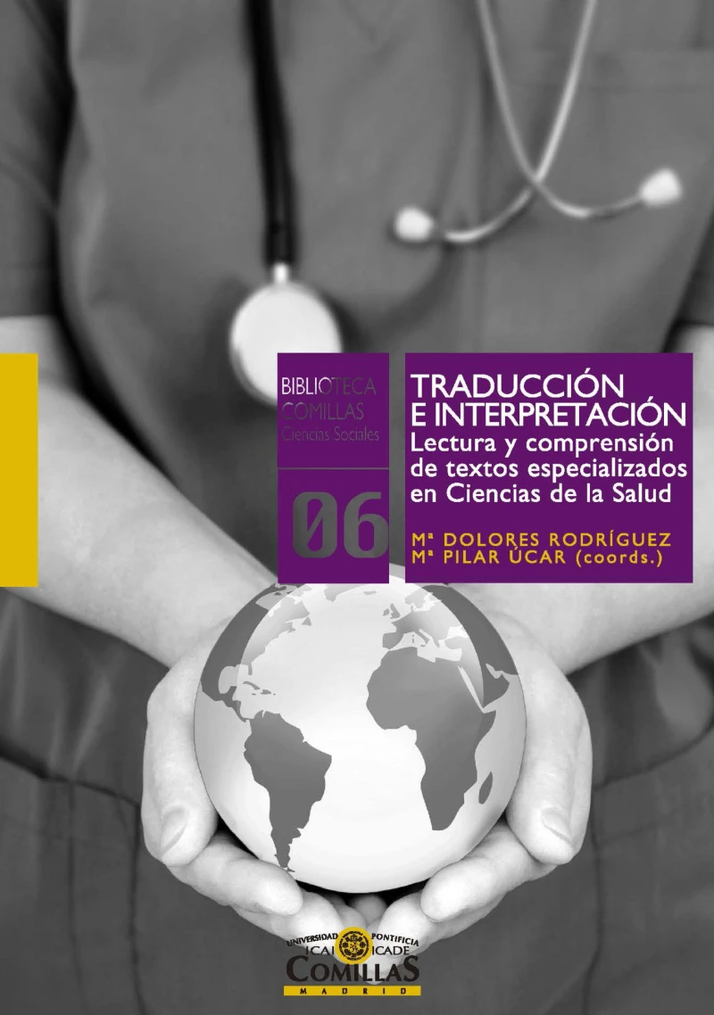 Portada: Traducción e interpretación. Lectura y comprensión de textos especializados en Ciencias de la Salud