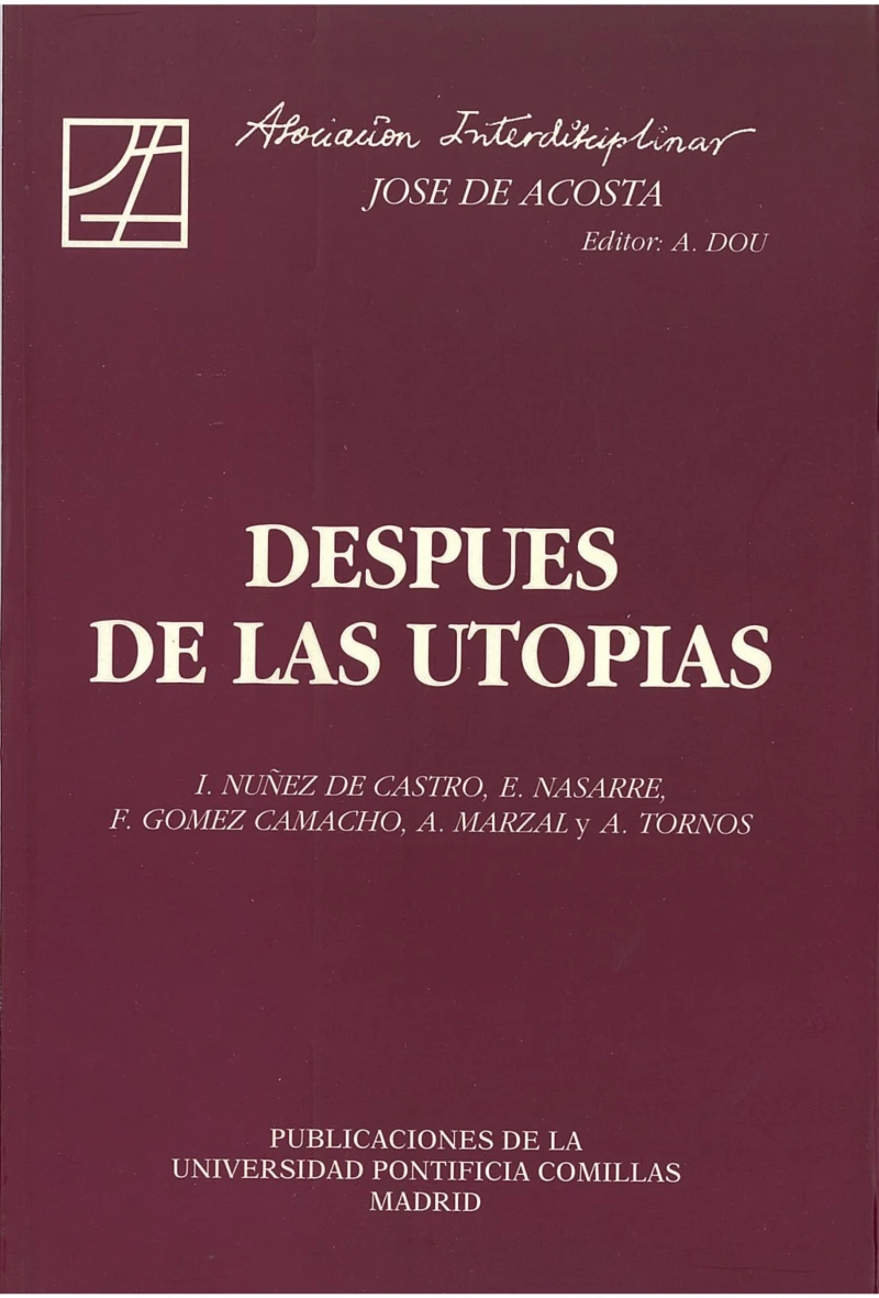Portada: Después de las Utopías