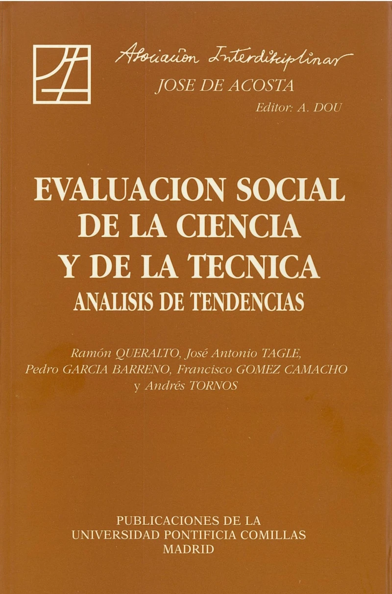 Portada: Evaluación social de la ciencia y de la técnica