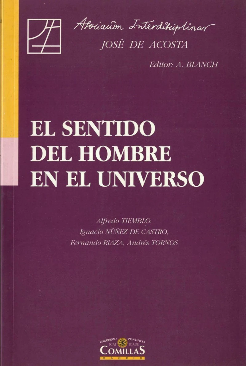 Portada: El sentido del hombre en el Universo