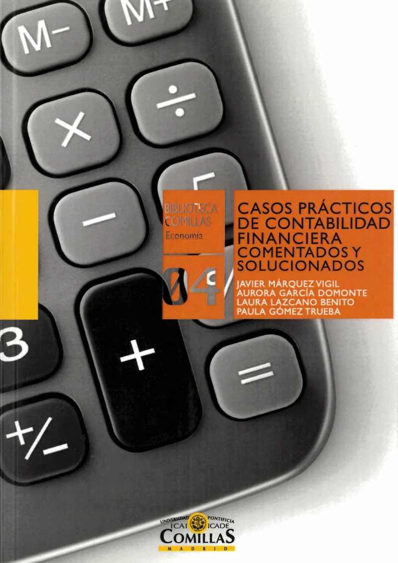 Portada: Casos prácticos de contabilidad financiera comentados y solucionados