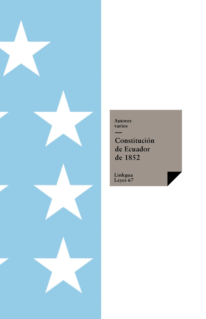 Portada: Constitución de Ecuador de 1852