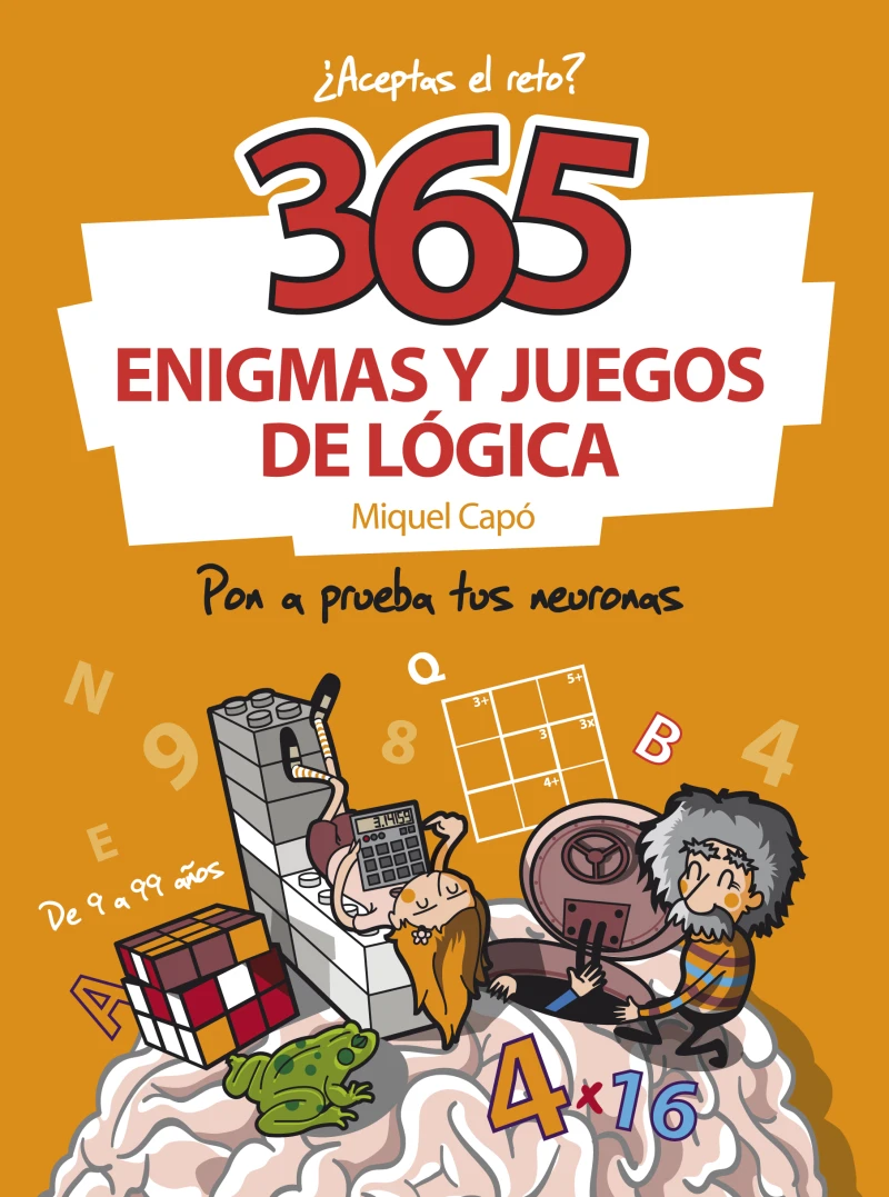 Portada: 365 enigmas y juegos de lógica