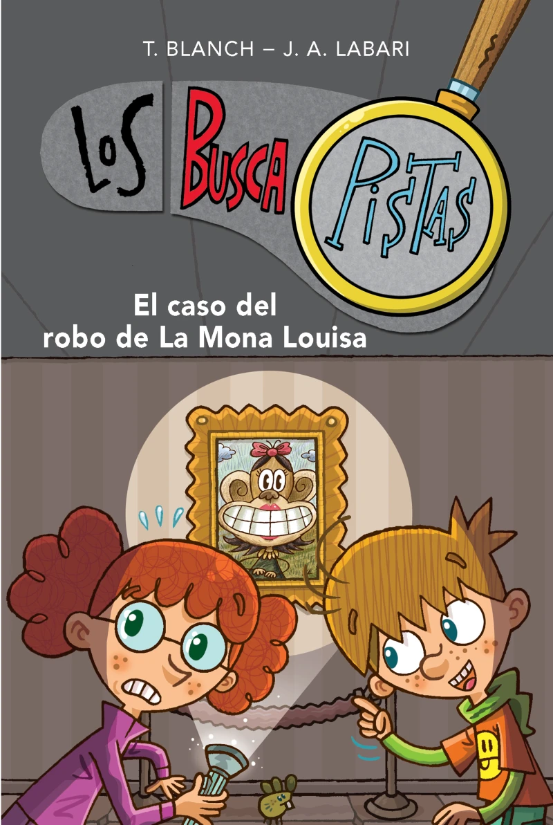 Portada: Los BuscaPistas 3 - El caso del robo de la Mona Louisa