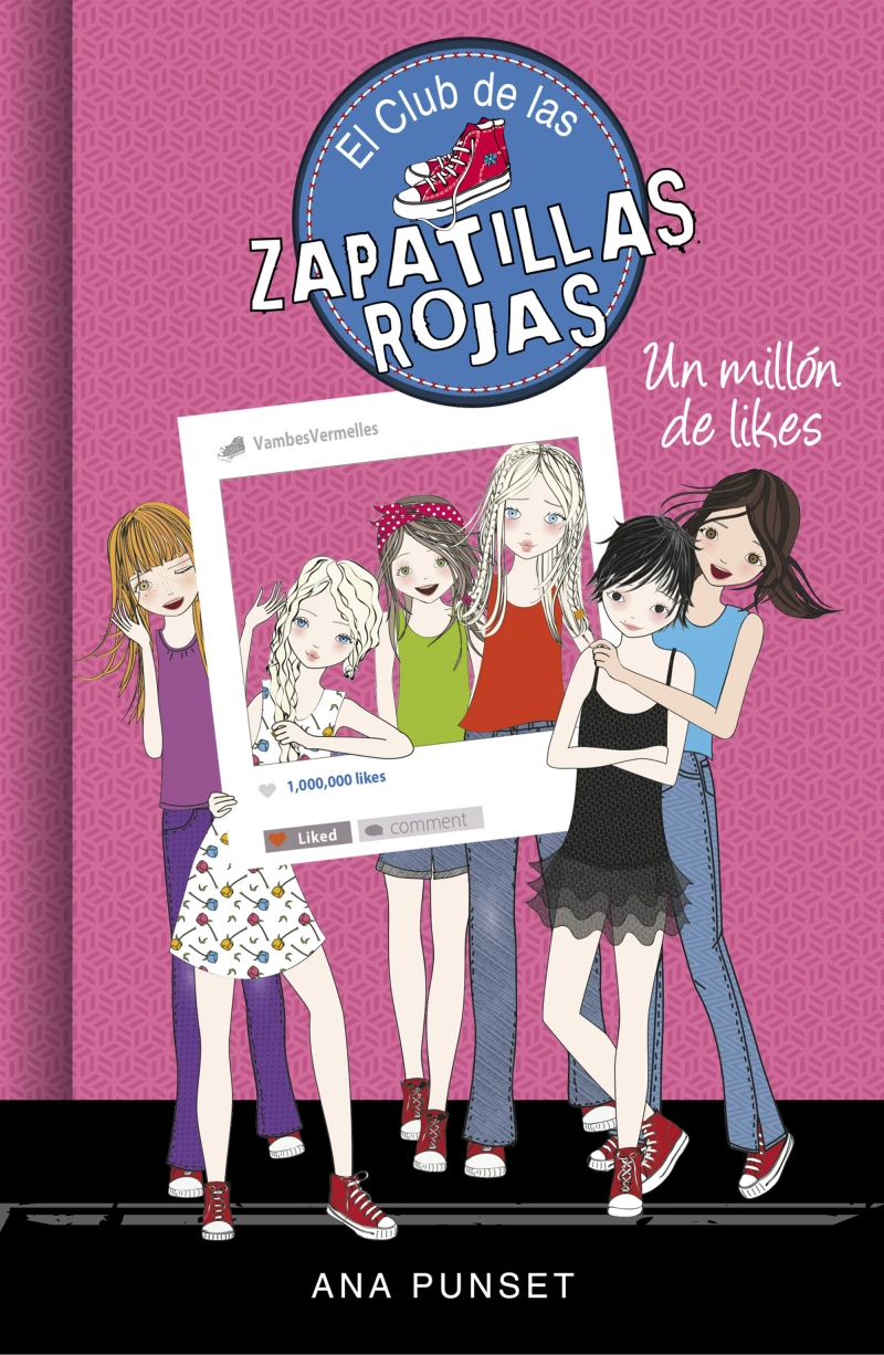 Portada: El Club de las Zapatillas Rojas 12 - Un millón de likes