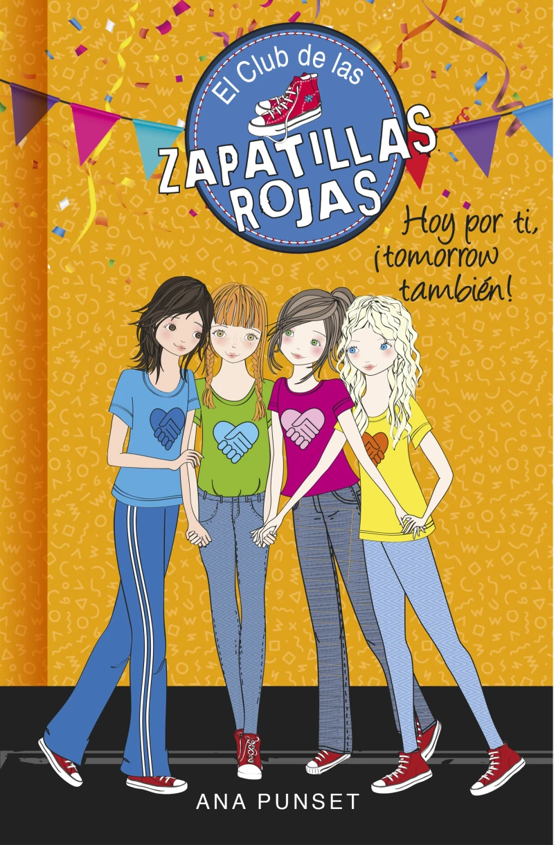 Portada: El Club de las Zapatillas Rojas 13 - Hoy por ti, ¡tomorrow también!