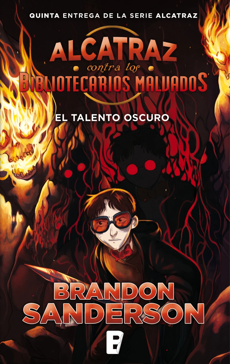 Portada: El talento oscuro (Alcatraz contra los Bibliotecarios Malvados 5)