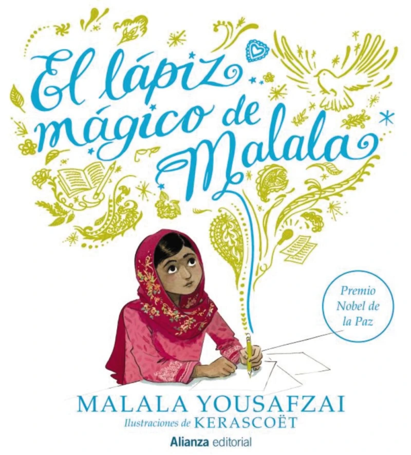 Portada: El lápiz mágico de Malala