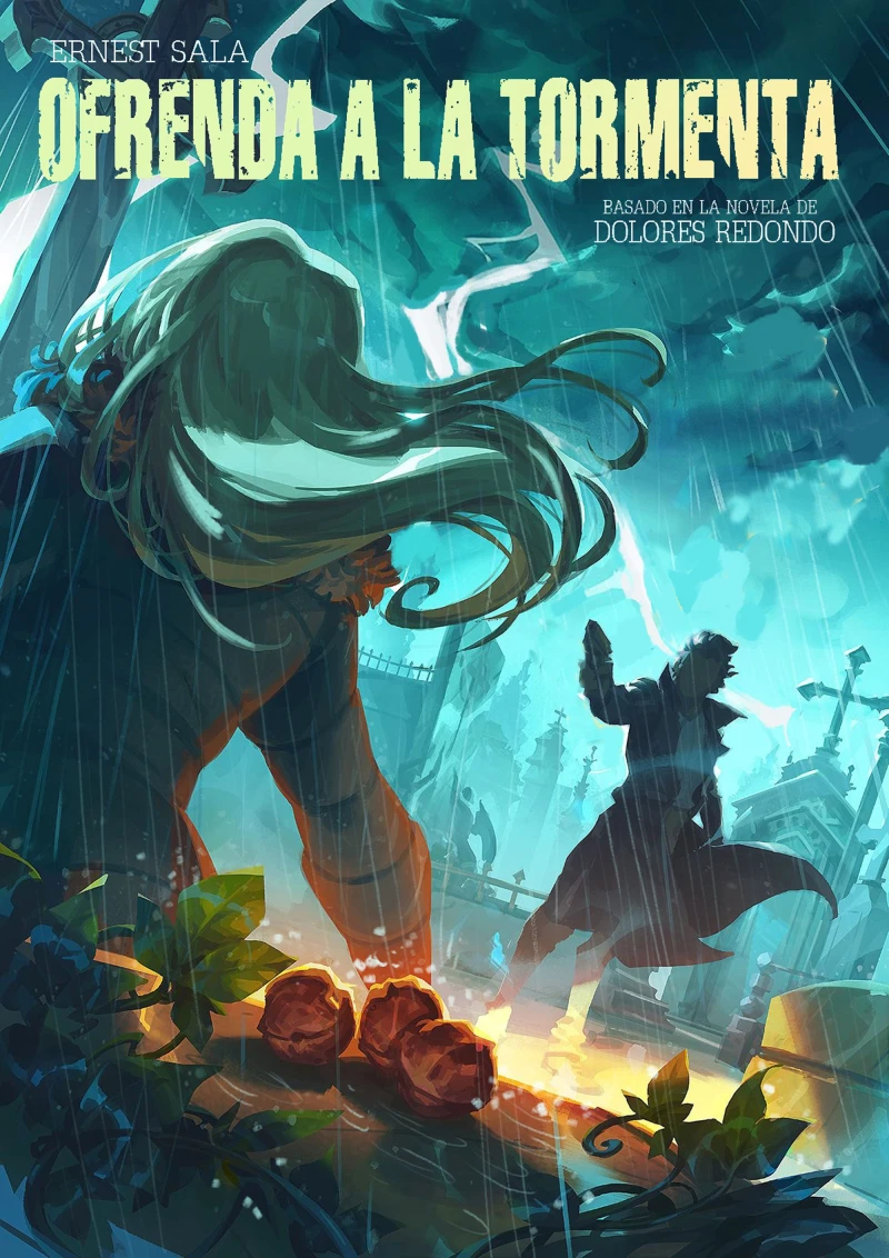 Portada: Ofrenda a la tormenta (novela gráfica)