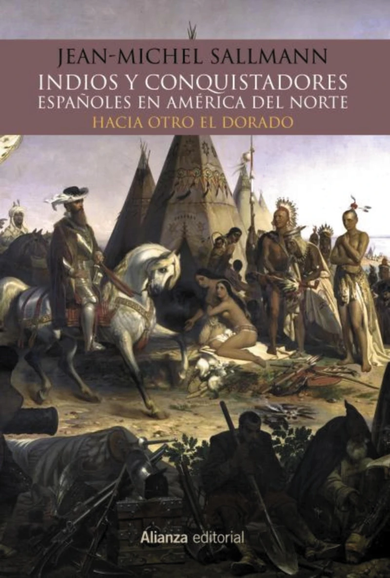 Portada: Indios y conquistadores españoles en América del Norte