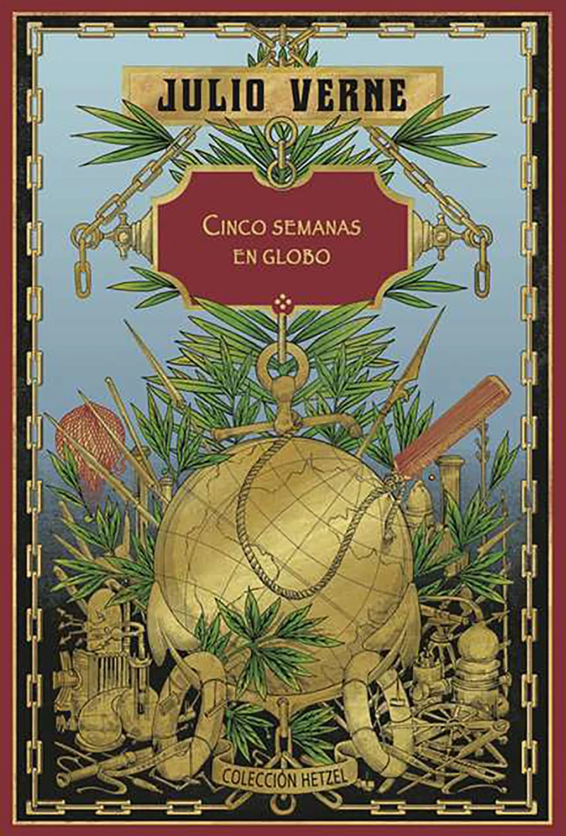 Portada: Cinco semanas en globo
