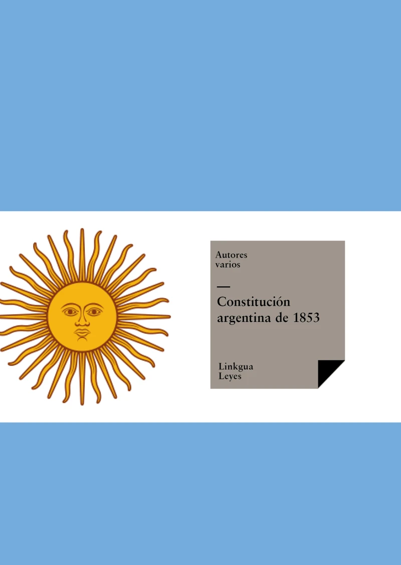 Portada: Constitución argentina de 1853