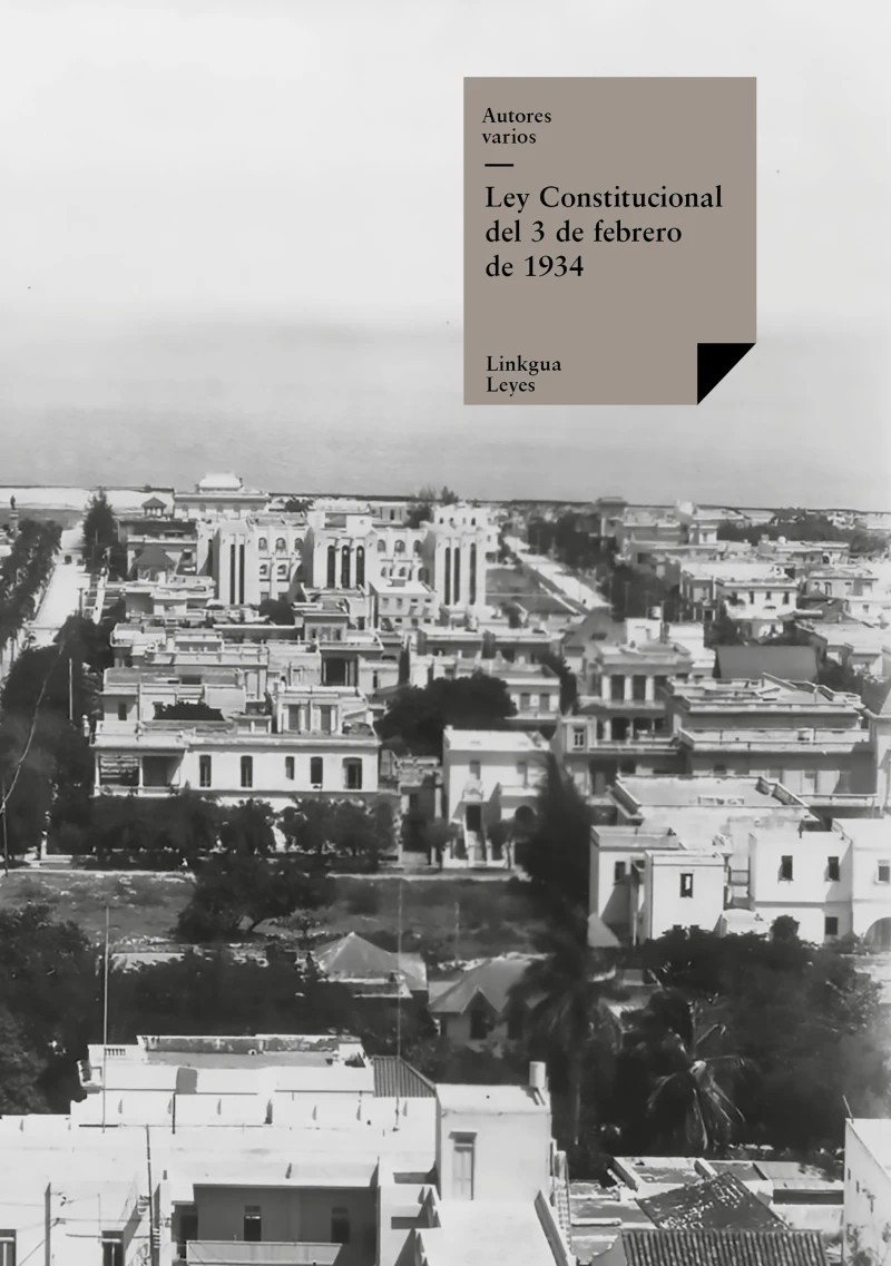Portada: Ley Constitucional del 3 de febrero de 1934