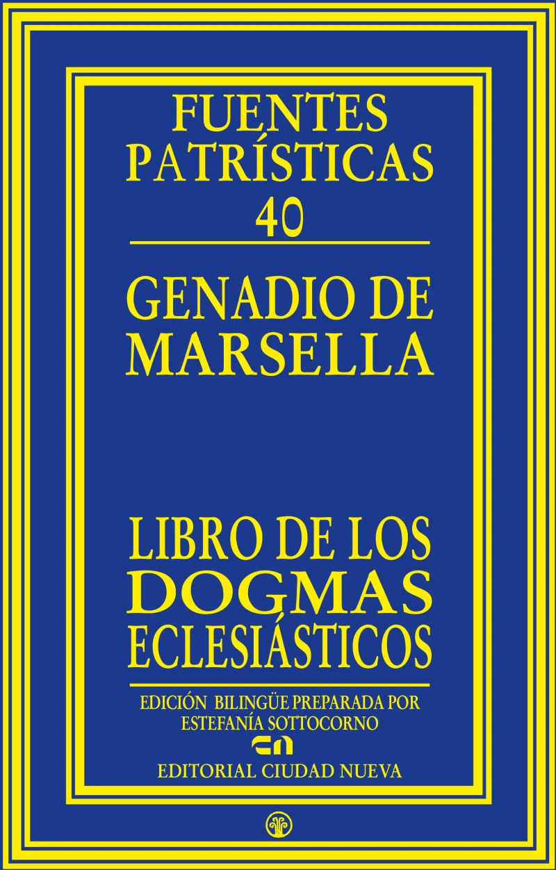 Portada: Libro de los dogmas eclesiásticos