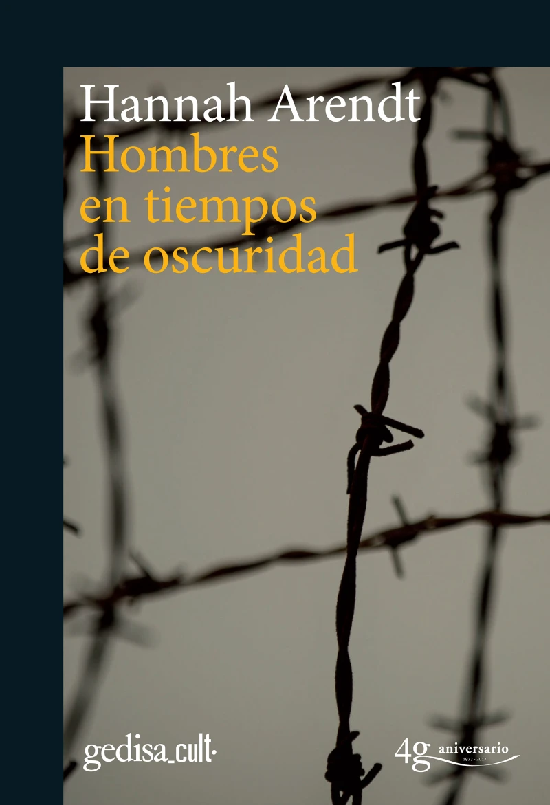 Portada: Hombres en tiempos de oscuridad
