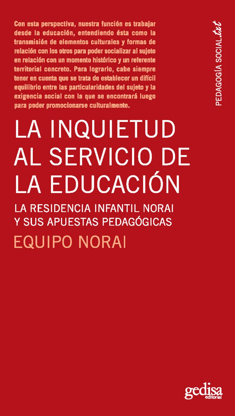 Portada: La inquietud al servicio de la educación