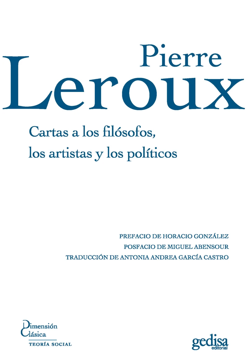 Portada: Cartas a los filósofos, los artistas y los políticos