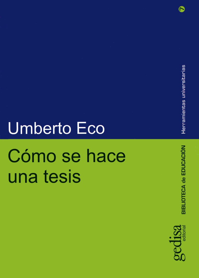Portada: Cómo se hace una tesis
