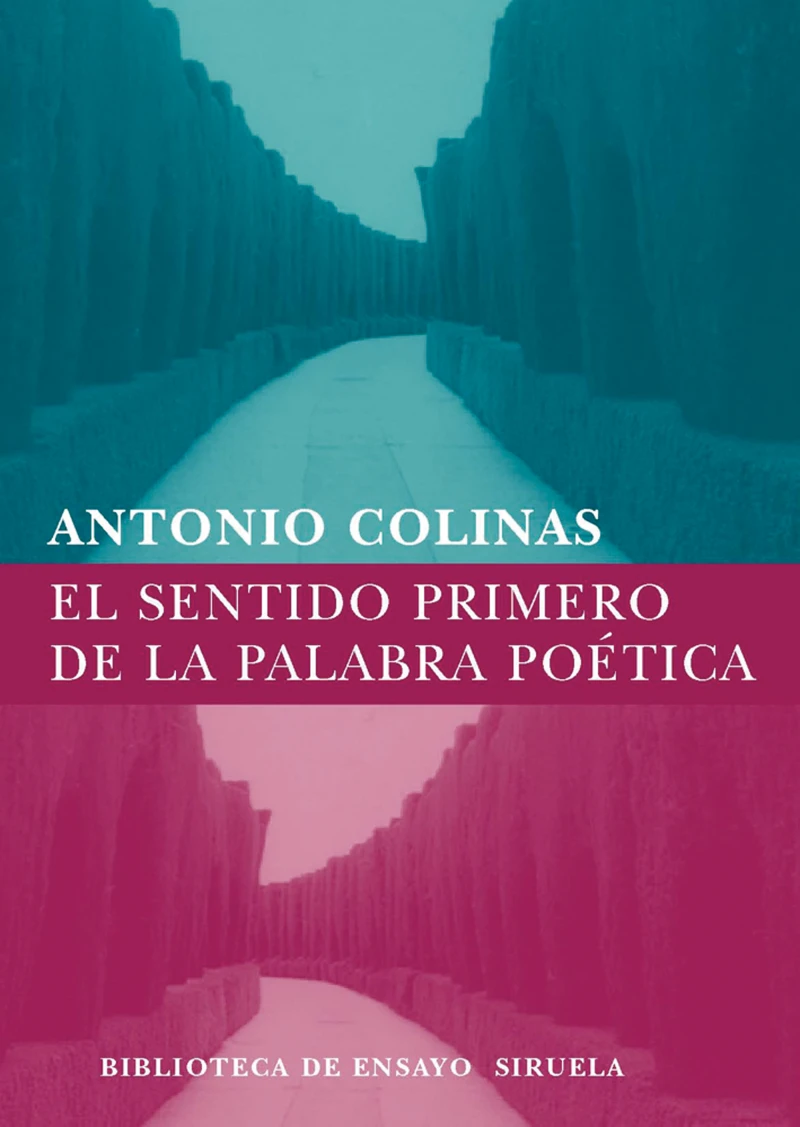 Portada: El sentido primero de la palabra poética