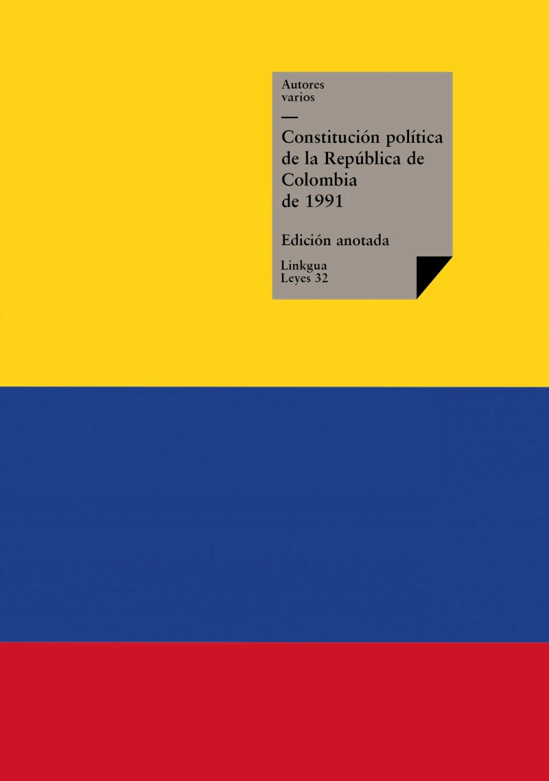 Portada: Constitución política de la República de Colombia de 1991