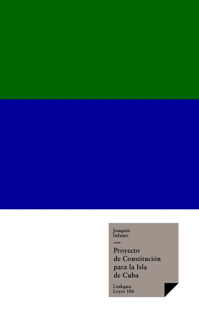 Portada: Proyecto de Constitución para la Isla de Cuba