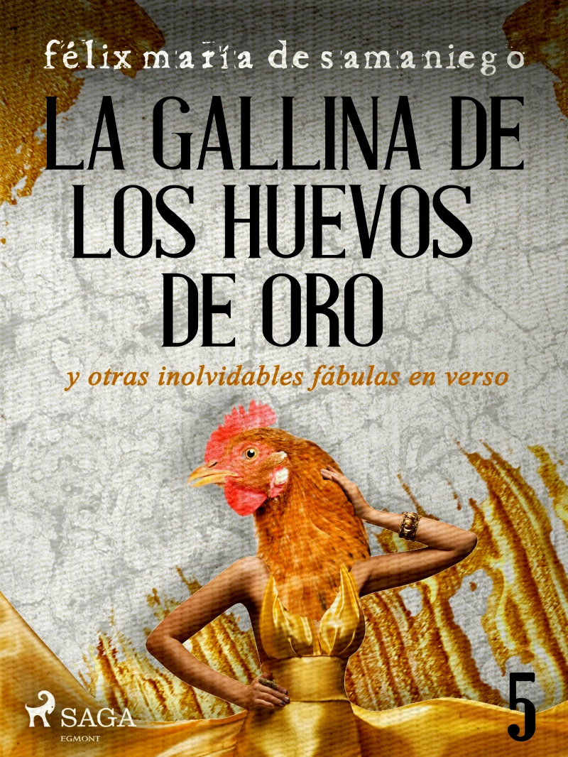 Portada: V: La gallina de los huevos de oro y otras inolvidables fábulas en verso
