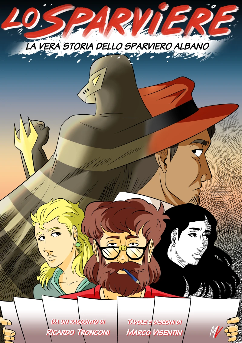 Portada: Lo Sparviere - fumetto a colori e racconto