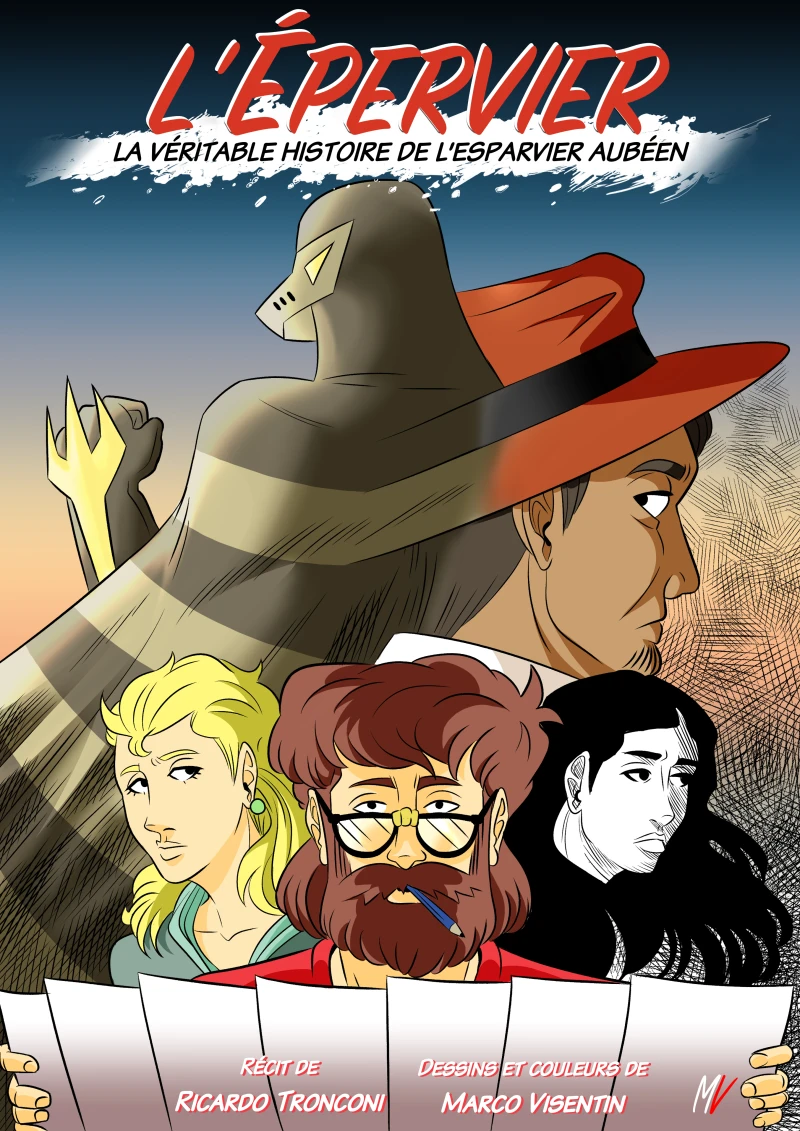 Portada: L'Épervier - bande dessinée en couleur et nouvelle
