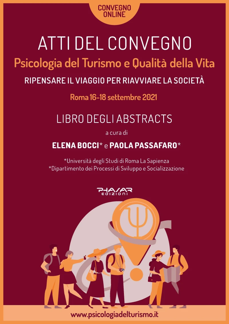 Portada: Atti del convegno: Psicologia del Turismo e Qualità della Vita: ripensare il viaggio per riavviare la società