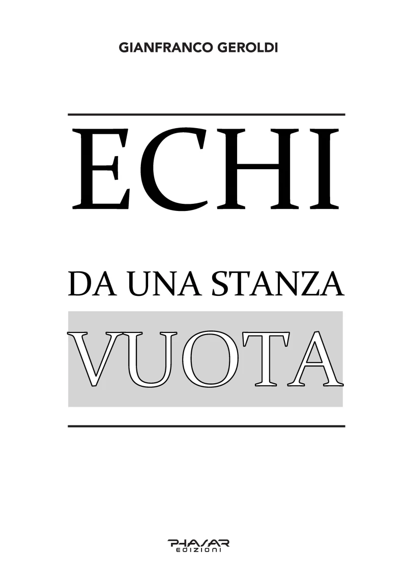 Portada: Echi da una stanza vuota