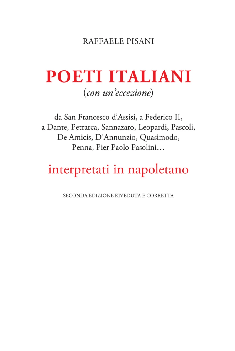 Portada: Poeti italiani interpretati in napoletano
