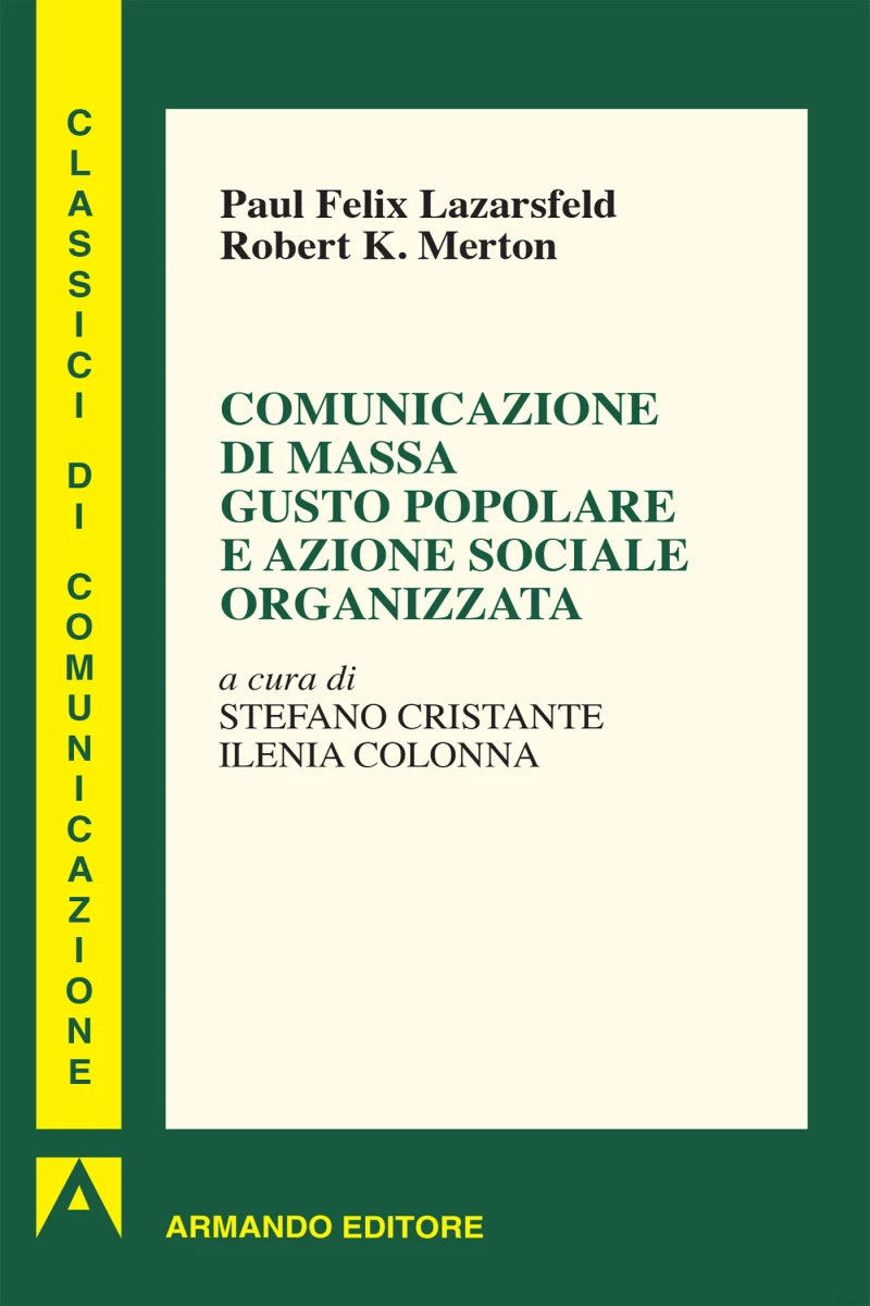 Portada: Comunicazione di massa gusto popolare e azione sociale organizzata