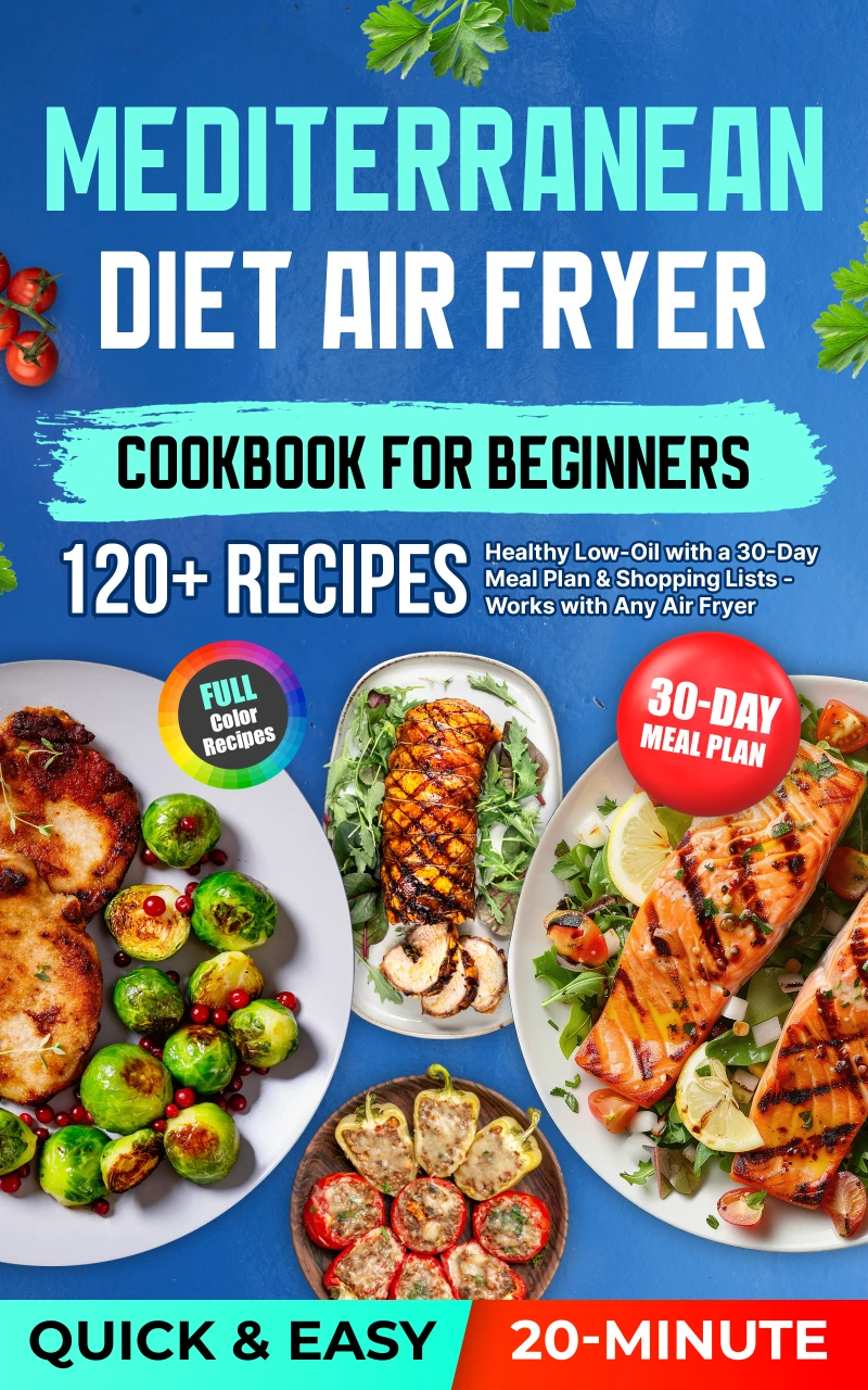 Portada: Mediterranean Diet Air Fryer Cookbook for Beginners